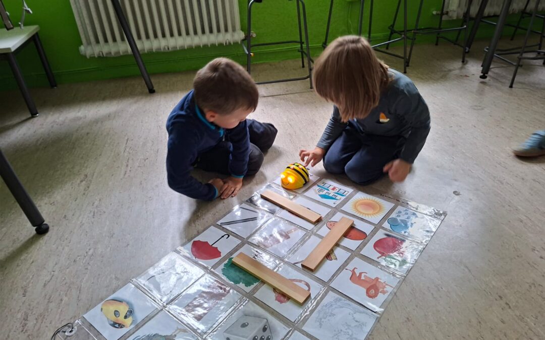 Wie die Biene sich bewegt.